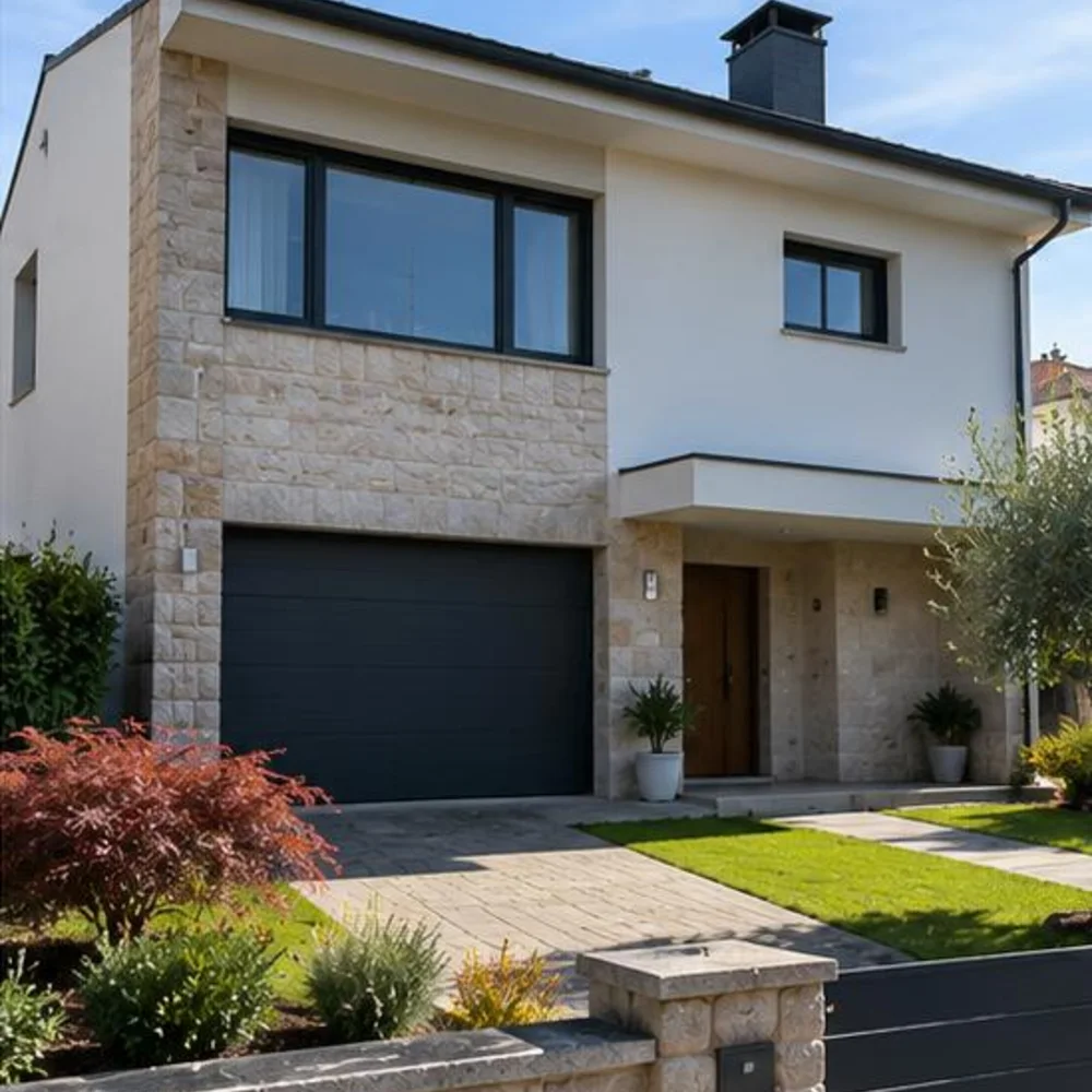 Fachada de una vivienda unifamiliar rehabilitada