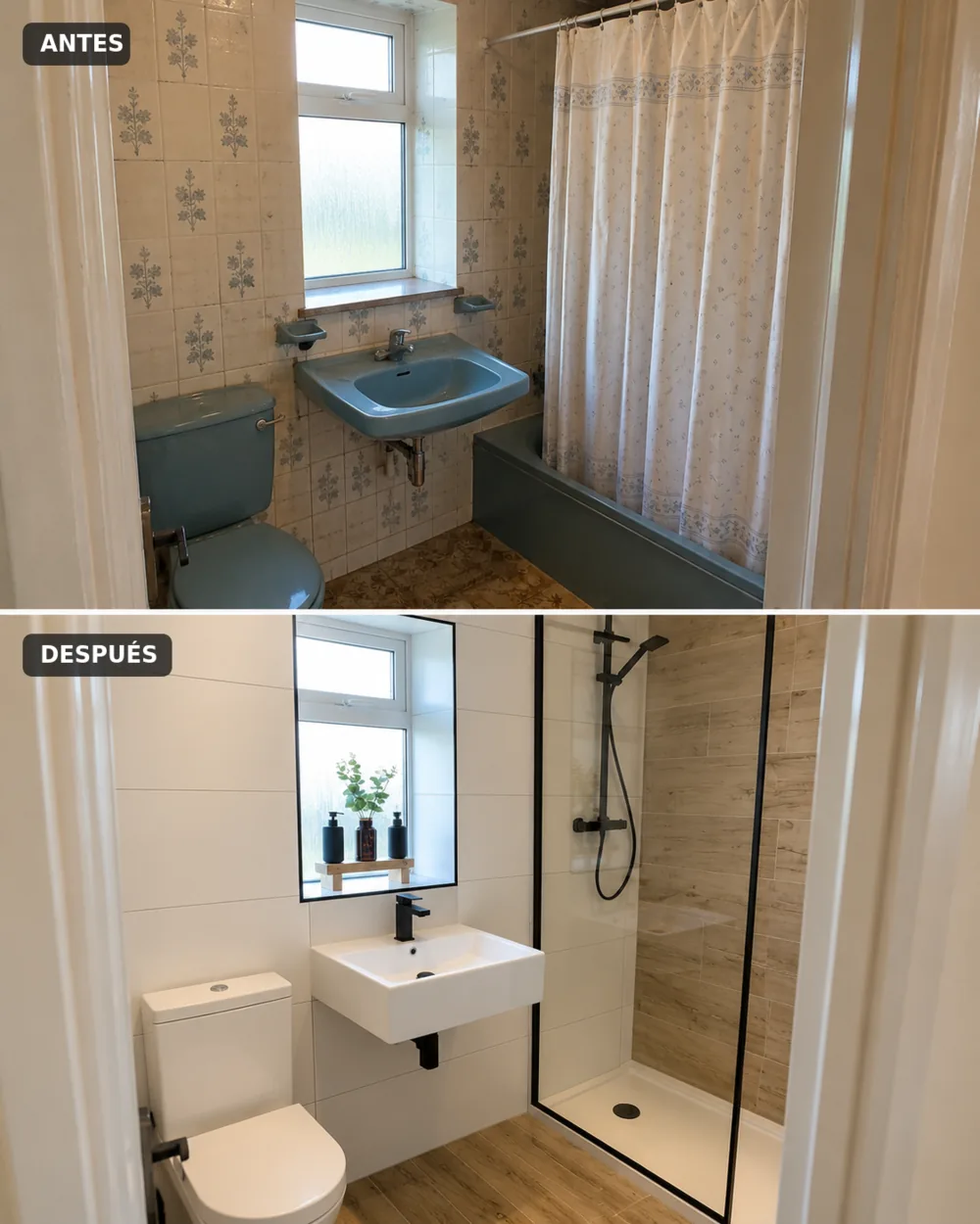 Cambio de bañera por plato de ducha: antes y después de la reforma